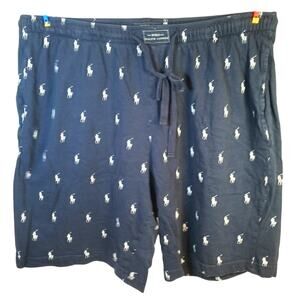 Polo Ralph Lauren Blue Label Men's LRG Sleepwear Shorts Navy Pony Pajama Lounge